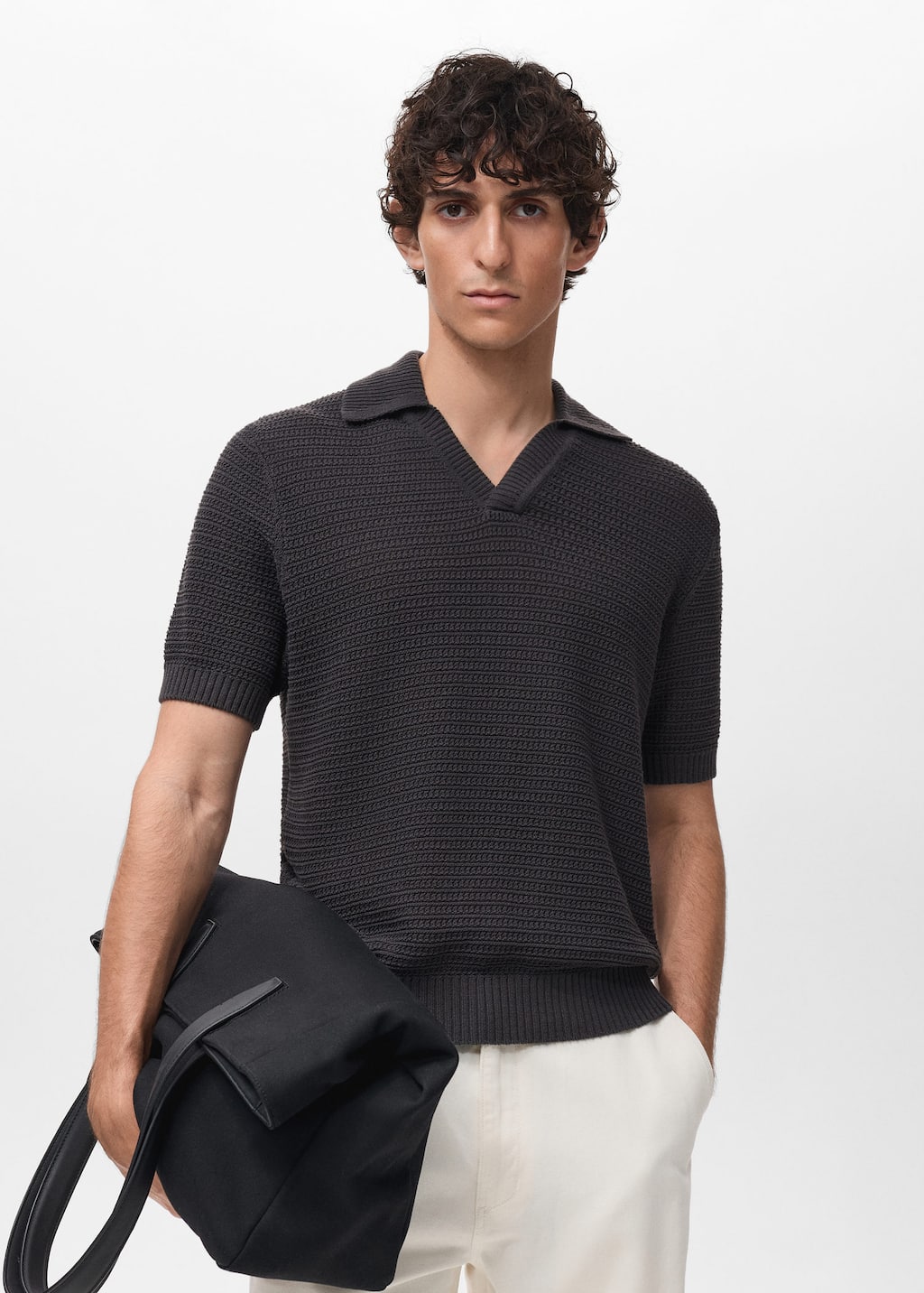 MANGO SPLASH 17002908-95 MANGO MAN POLO SHIRT