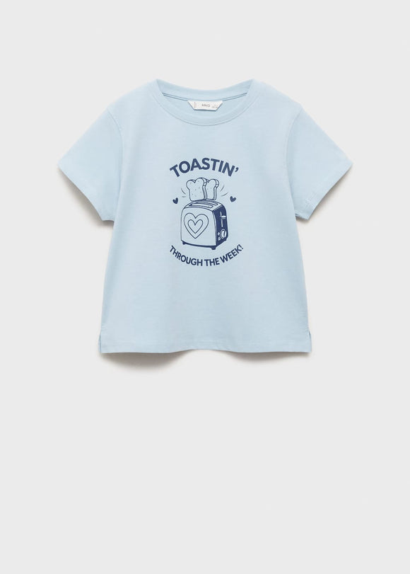 MANGO CEREAL 17003293-50 MANGO KIDS GIRL T-SHIRT SHORT SLEEVE