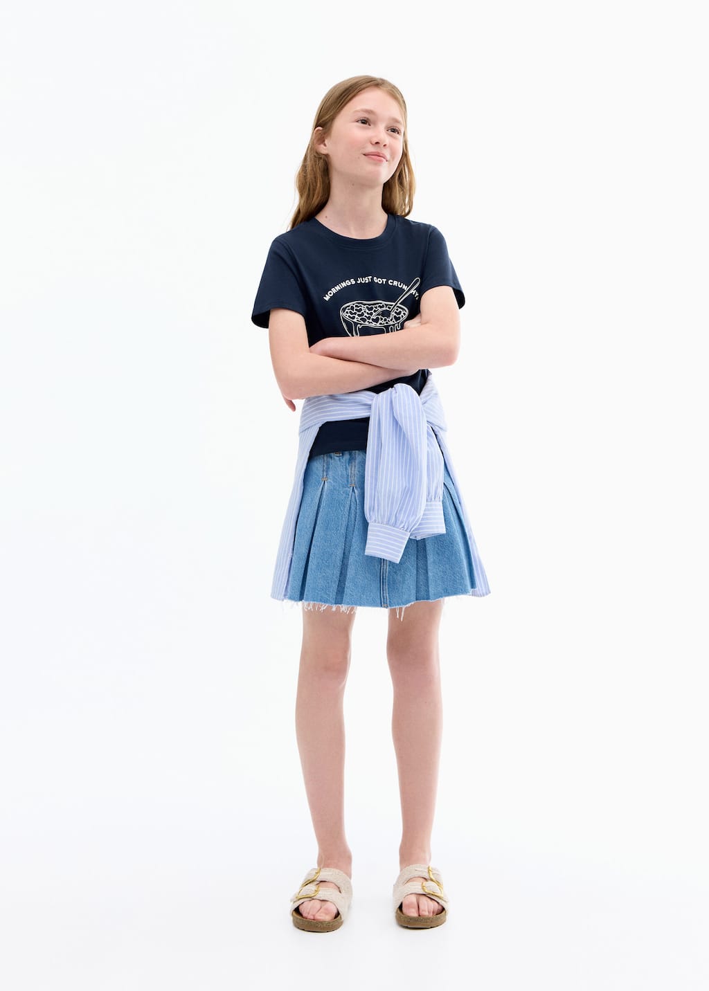 MANGO CEREAL 17003293-56 MANGO KIDS GIRL T-SHIRT SHORT SLEEVE
