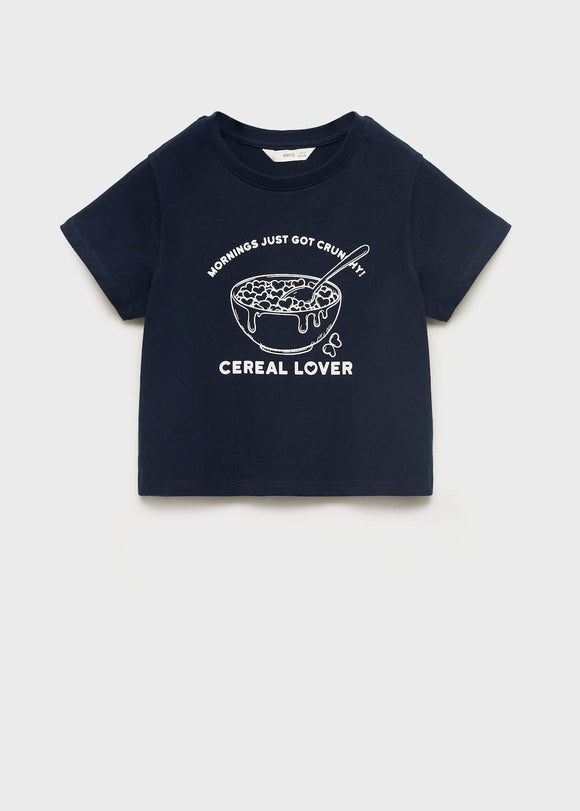 MANGO CEREAL 17003293-56 MANGO KIDS GIRL T-SHIRT SHORT SLEEVE