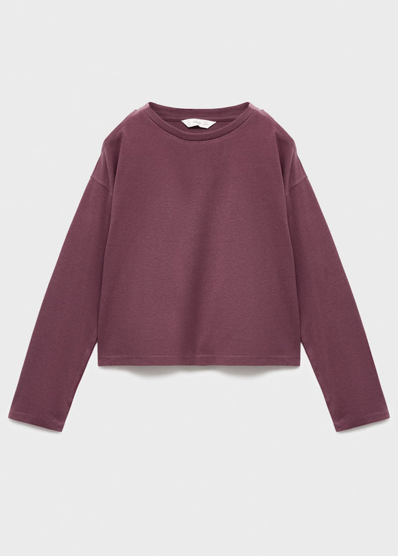 MANGO CUTOUT 17004430-78 MANGO KIDS GIRL T-SHIRT LONG SLEEVE