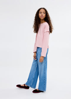 MANGO SHOULD 17004433-85 MANGO KIDS GIRL T-SHIRT SHORT SLEEVE