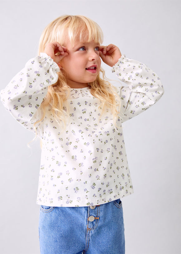 MANGO BOUQUET 17005173-02 MANGO KIDS BABY GIRL T-SHIRT LONG SLEEVE