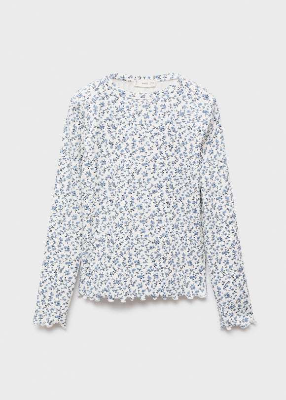 MANGO RIBAOP 17005174-02 MANGO KIDS GIRL T-SHIRT LONG SLEEVE