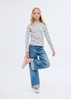 MANGO RIBAOP 17005174-91 MANGO KIDS GIRL T-SHIRT LONG SLEEVE