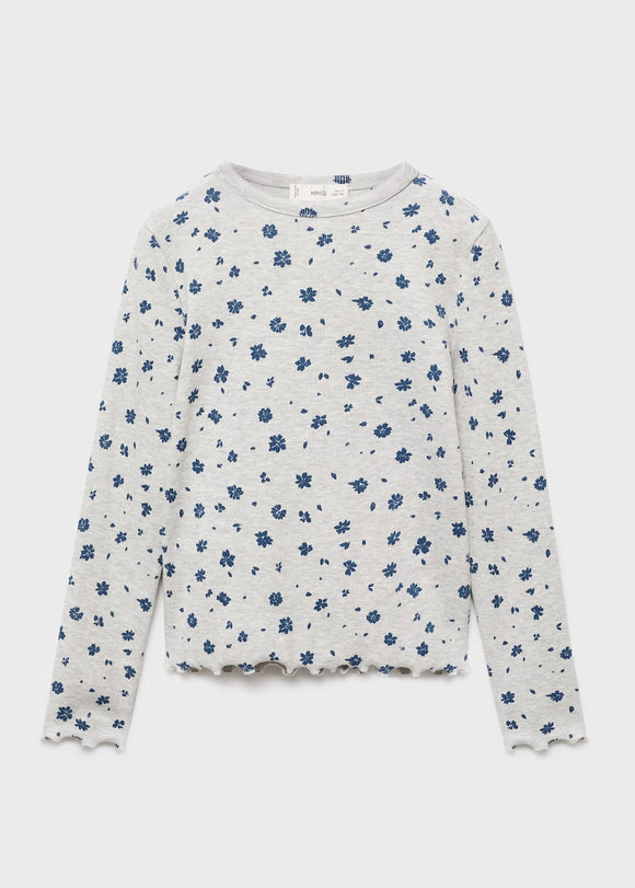 MANGO RIBAOP 17005174-91 MANGO KIDS GIRL T-SHIRT LONG SLEEVE