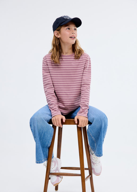 MANGO STRIPES 17005177-85 MANGO KIDS GIRL T-SHIRT LONG SLEEVE