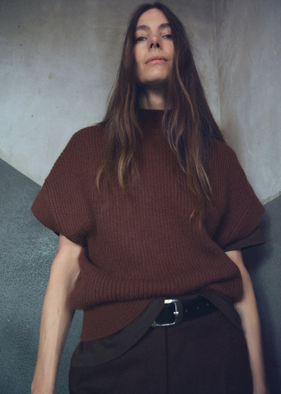 MANGO CHOCO 17005848-30 MANGO WOMEN SWEATER