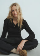 MANGO BUTTON 17005853-99 MANGO WOMEN SWEATER-5