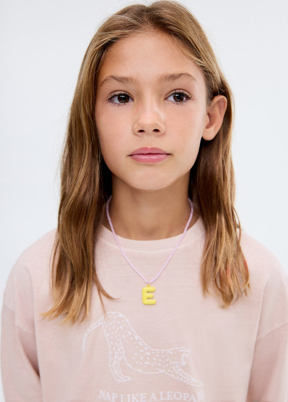 MANGO LEOPARD 17006341-85 MANGO KIDS GIRL T-SHIRT LONG SLEEVE