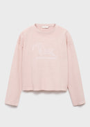 MANGO LEOPARD 17006341-85 MANGO KIDS GIRL T-SHIRT LONG SLEEVE-4