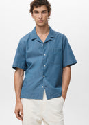 MANGO CHAMBREH-H 17006742-54 MANGO MAN SHIRT SHORT SLEEVE-2