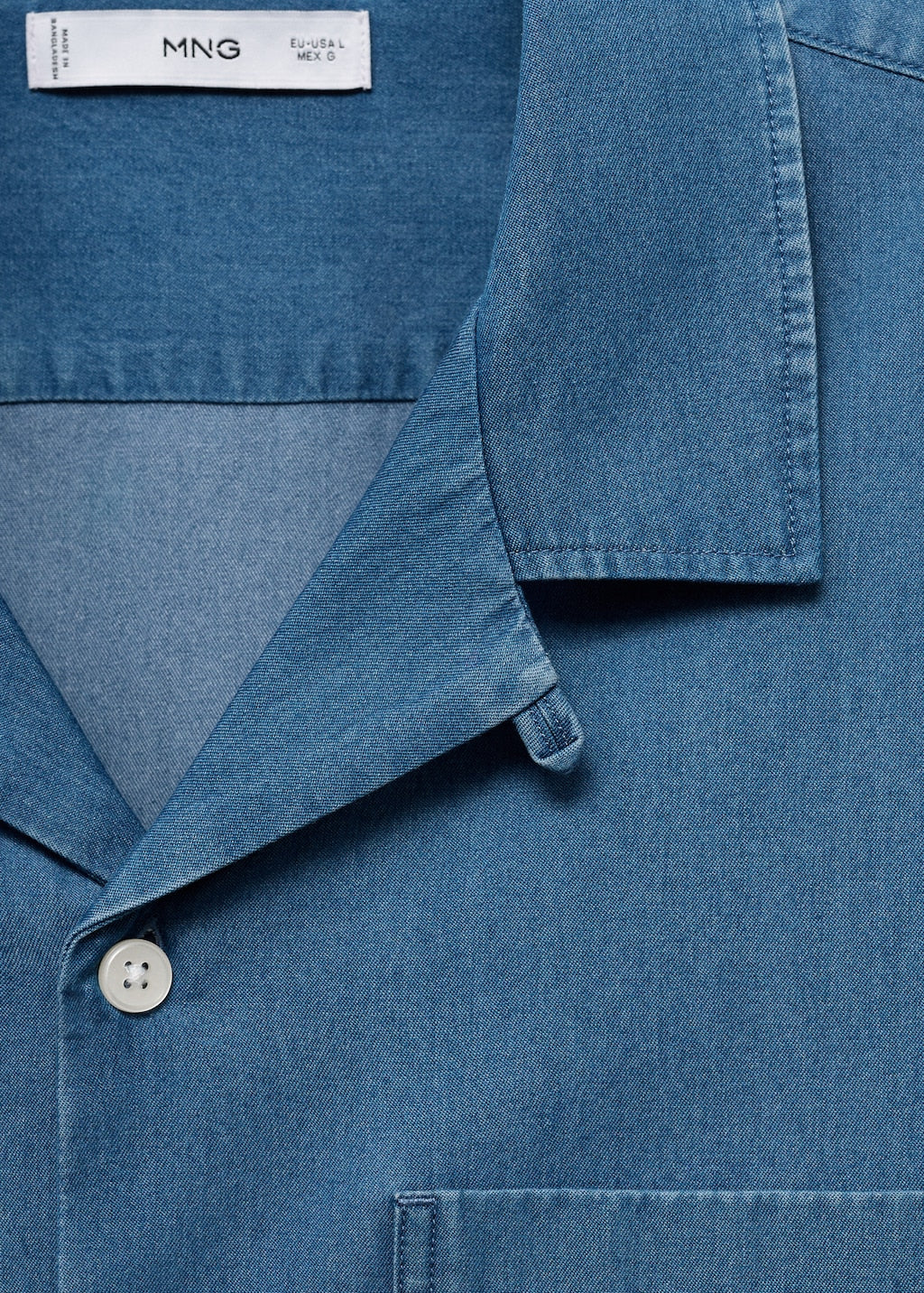 MANGO CHAMBREH-H 17006742-54 MANGO MAN SHIRT SHORT SLEEVE