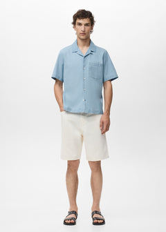 MANGO CHAMBREH-H 17006742-TC MANGO MAN SHIRT SHORT SLEEVE
