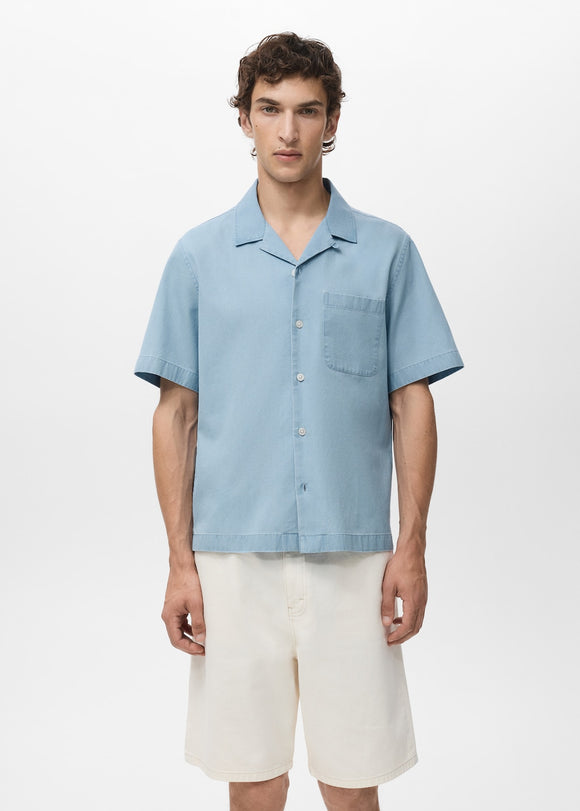 MANGO CHAMBREH-H 17006742-TC MANGO MAN SHIRT SHORT SLEEVE