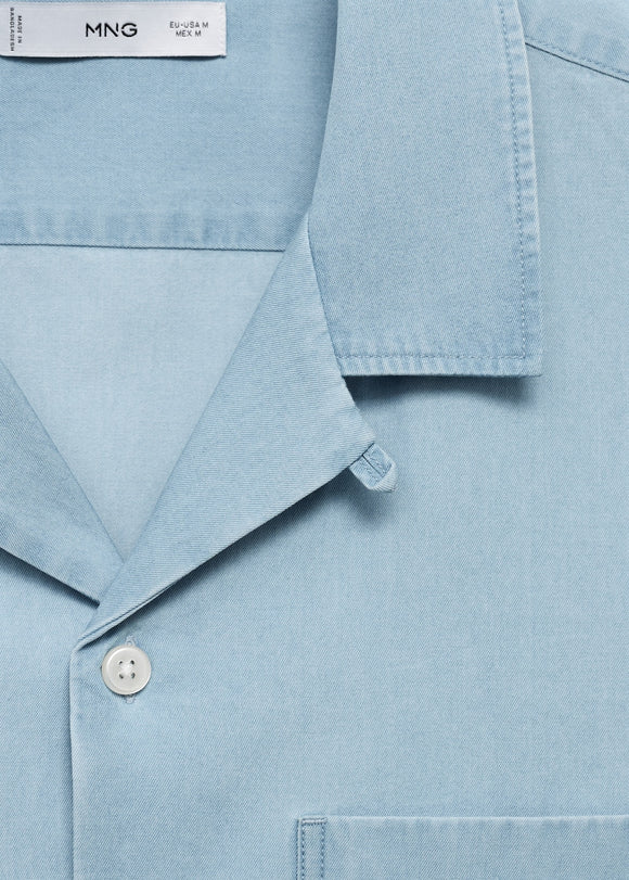 MANGO CHAMBREH-H 17006742-TC MANGO MAN SHIRT SHORT SLEEVE