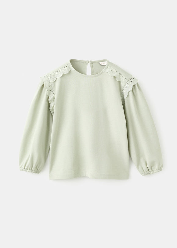 MANGO LACE 17007772-40 MANGO KIDS BABY GIRL T-SHIRT LONG SLEEVE
