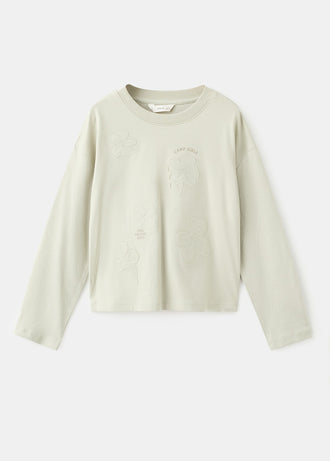 MANGO PATCHI 17007775-40 MANGO KIDS GIRL T-SHIRT LONG SLEEVE