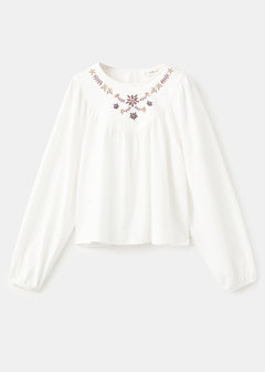 MANGO CAN 17007777-02 MANGO KIDS GIRL T-SHIRT LONG SLEEVE