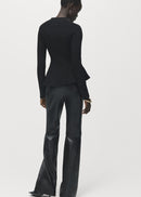 MANGO PEPLUM 17007783-99 MANGO WOMEN SWEATER-3