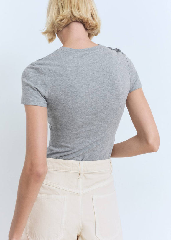 MANGO VIGO-H 17011152-94 MANGO WOMEN T-SHIRT SHORT SLEEVE