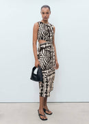 MANGO OLIMPIO 17011166-99 MANGO WOMEN DRESS FULL LENGTH-2