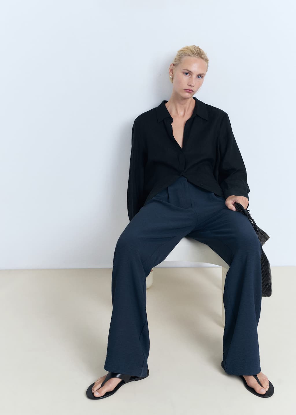MANGO PEPLUM-A 17012540-56 MANGO WOMEN TROUSER