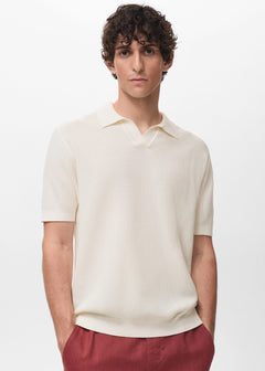 MANGO FLUID 17012906-02 MANGO MAN POLO SHIRT