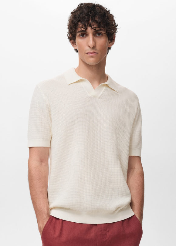 MANGO FLUID 17012906-02 MANGO MAN POLO SHIRT