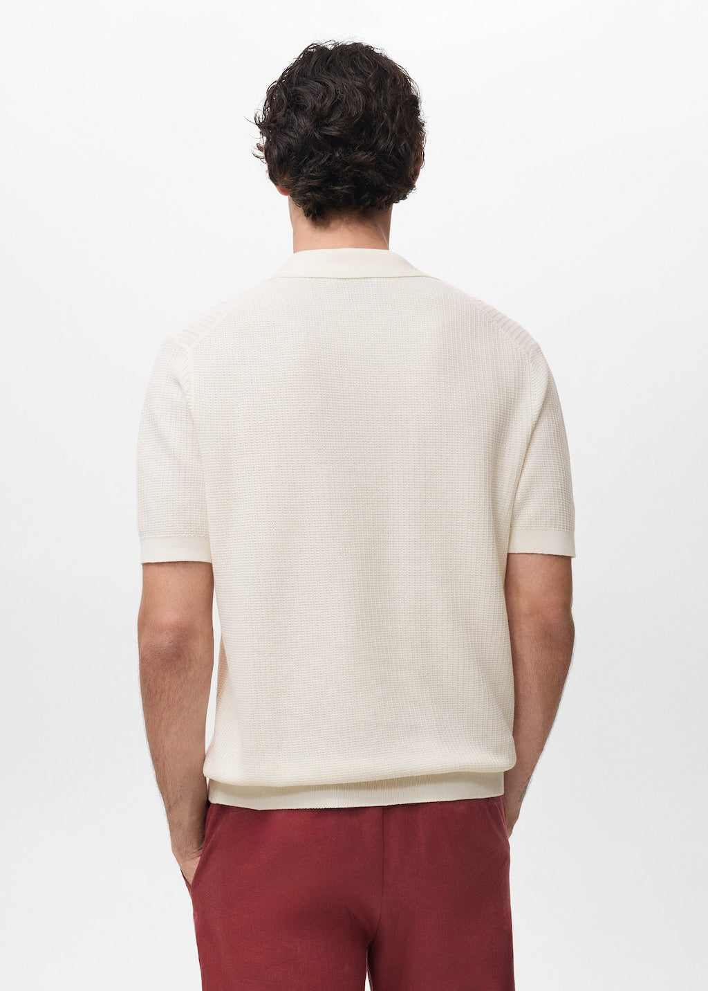 MANGO FLUID 17012906-02 MANGO MAN POLO SHIRT
