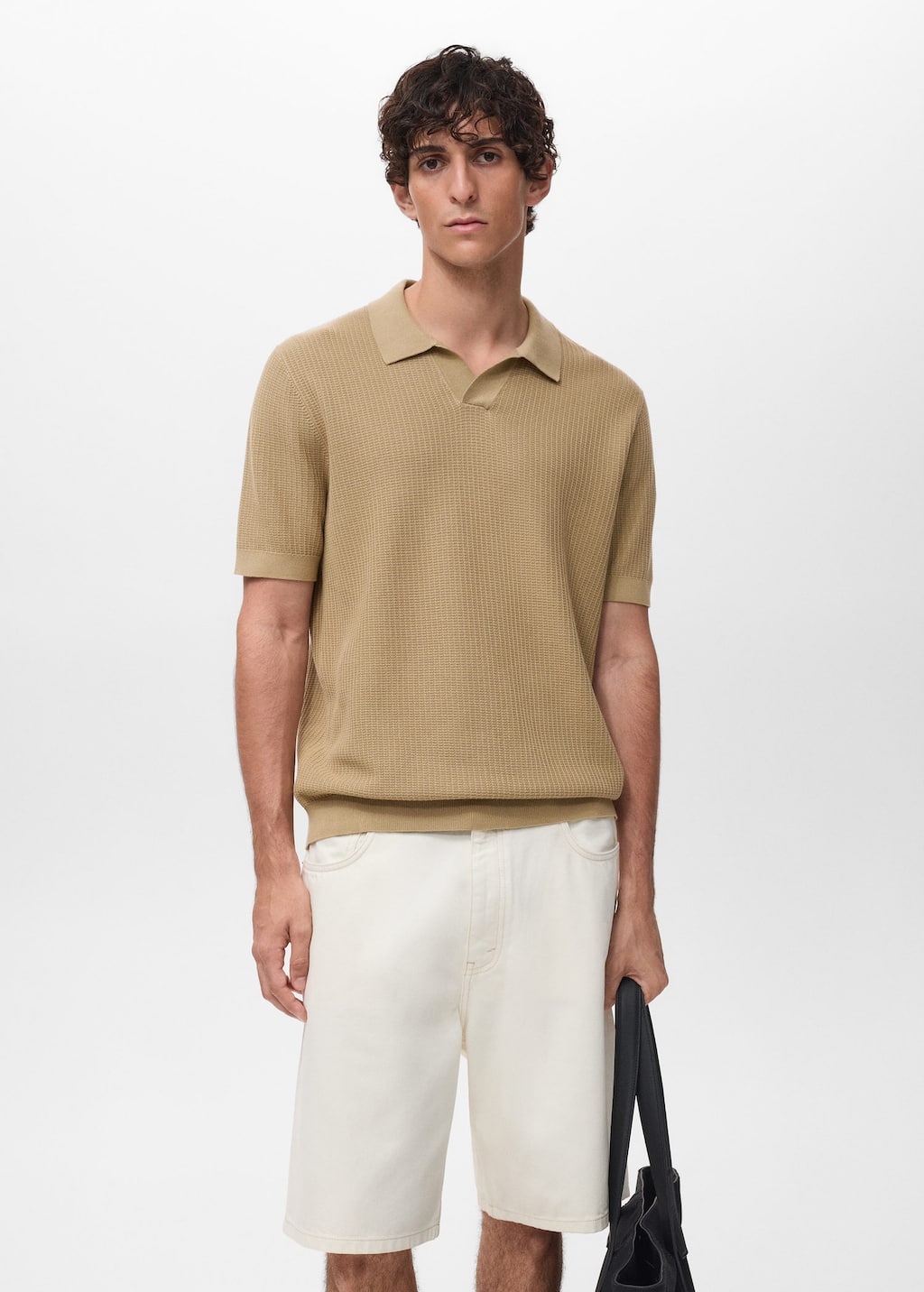 MANGO FLUID 17012906-08 MANGO MAN POLO SHIRT
