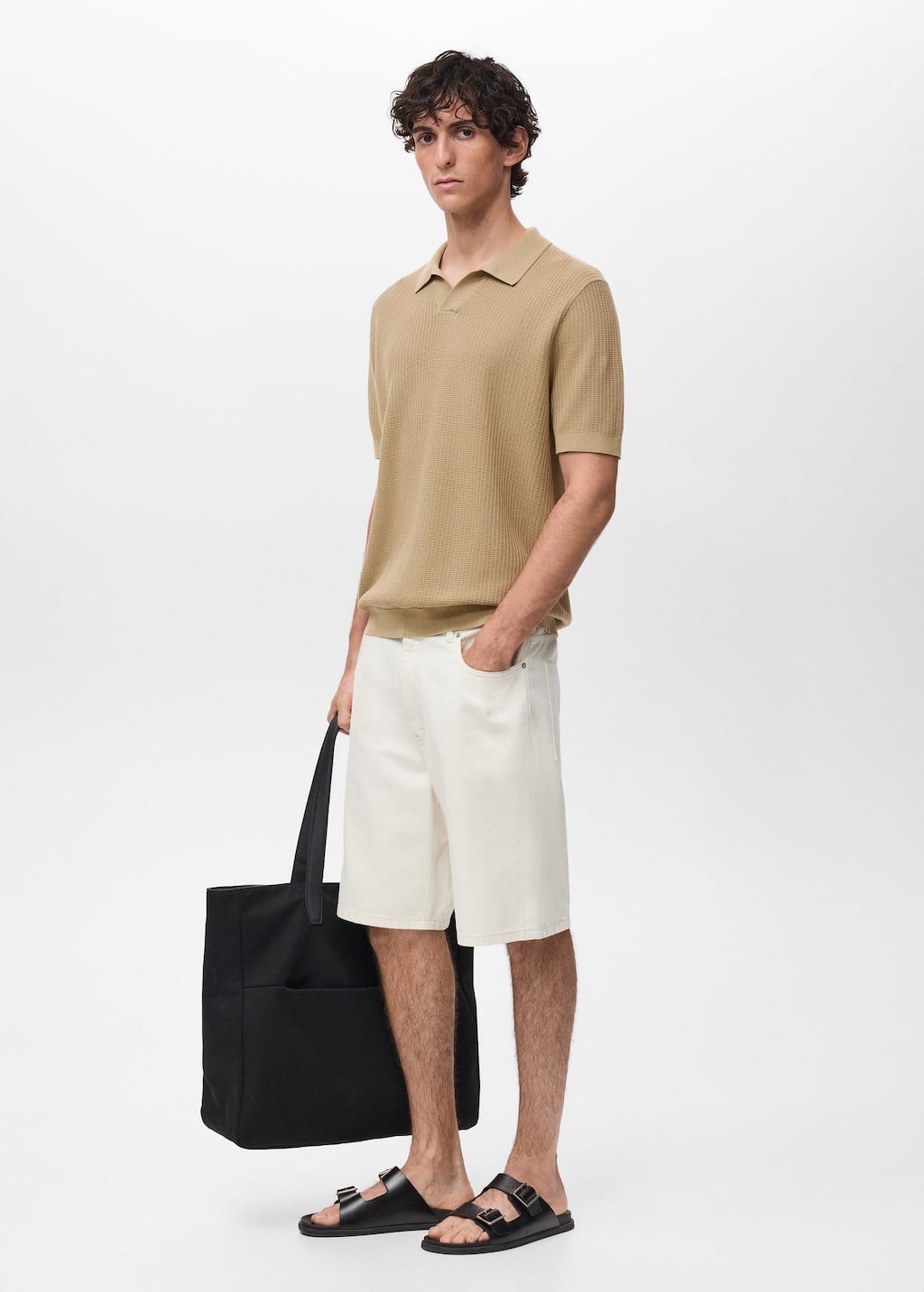 MANGO FLUID 17012906-08 MANGO MAN POLO SHIRT