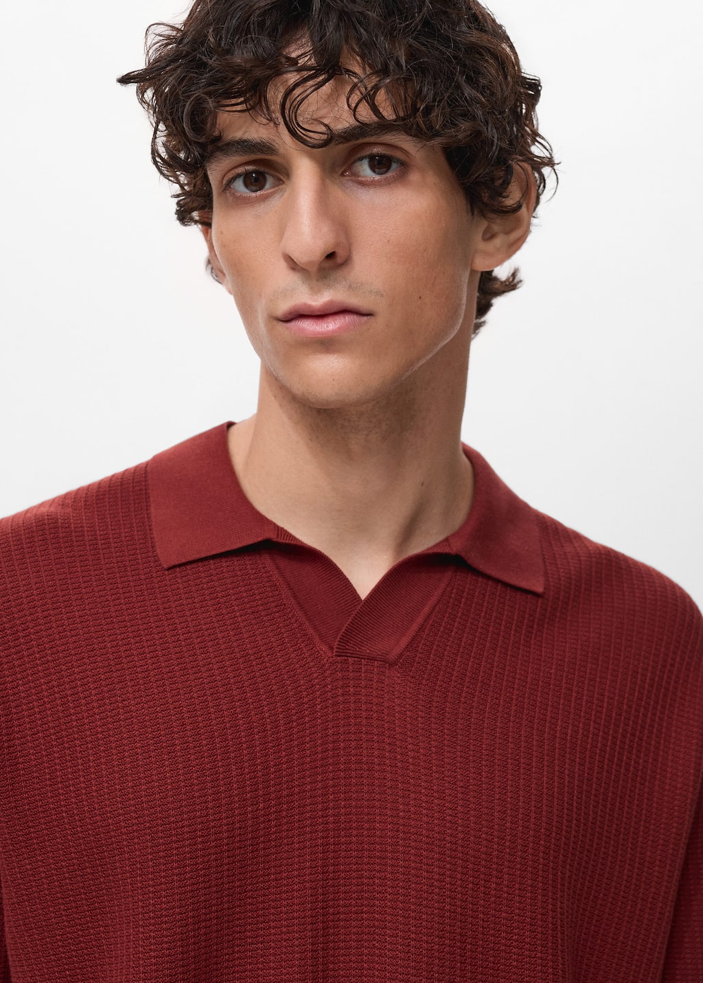 MANGO FLUID 17012906-75 MANGO MAN POLO SHIRT