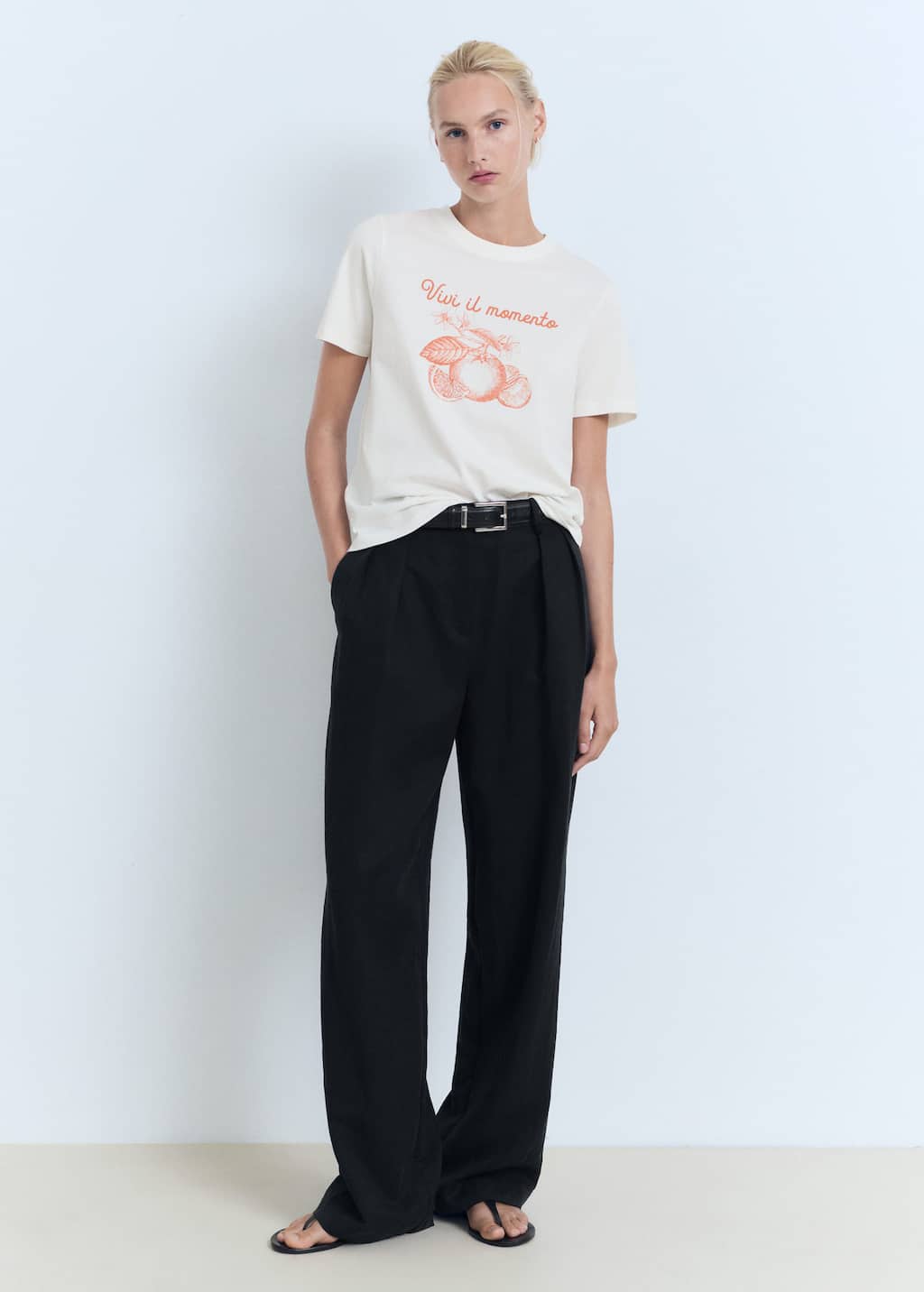 MANGO FRUIT 17012909-20 MANGO WOMEN T-SHIRT SHORT SLEEVE