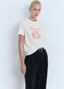 MANGO FRUIT 17012909-20 MANGO WOMEN T-SHIRT SHORT SLEEVE-1