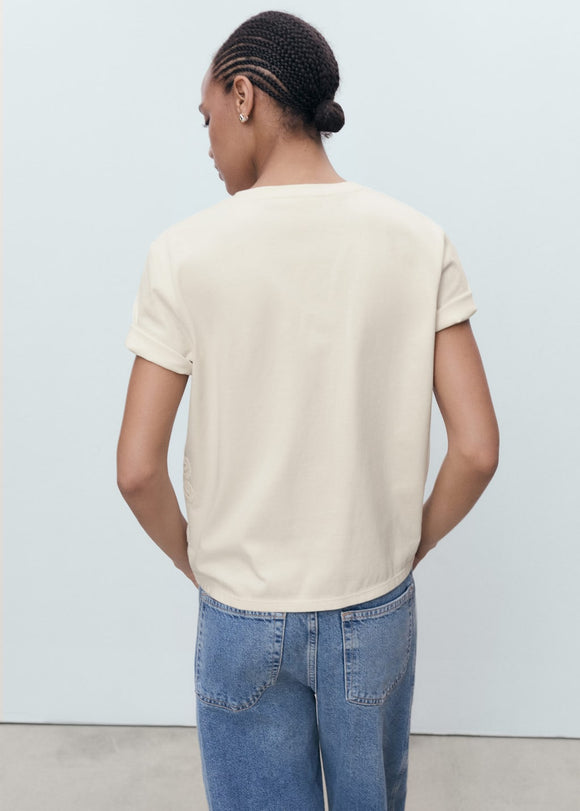 MANGO SUMATRA 17012910-05 MANGO WOMEN T-SHIRT SHORT SLEEVE