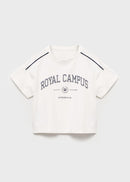 MANGO PIPING 17013297-02 MANGO KIDS GIRL T-SHIRT SHORT SLEEVE-1