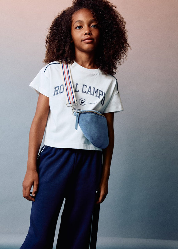 MANGO PIPING 17013297-02 MANGO KIDS GIRL T-SHIRT SHORT SLEEVE