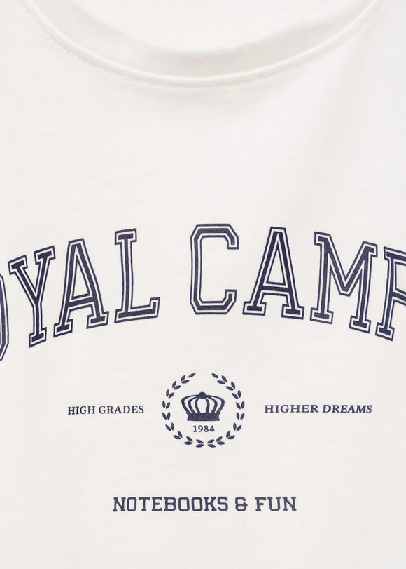 MANGO PIPING 17013297-02 MANGO KIDS GIRL T-SHIRT SHORT SLEEVE