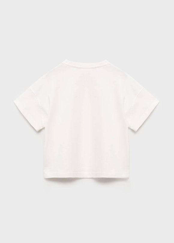 MANGO PIPING 17013297-02 MANGO KIDS GIRL T-SHIRT SHORT SLEEVE