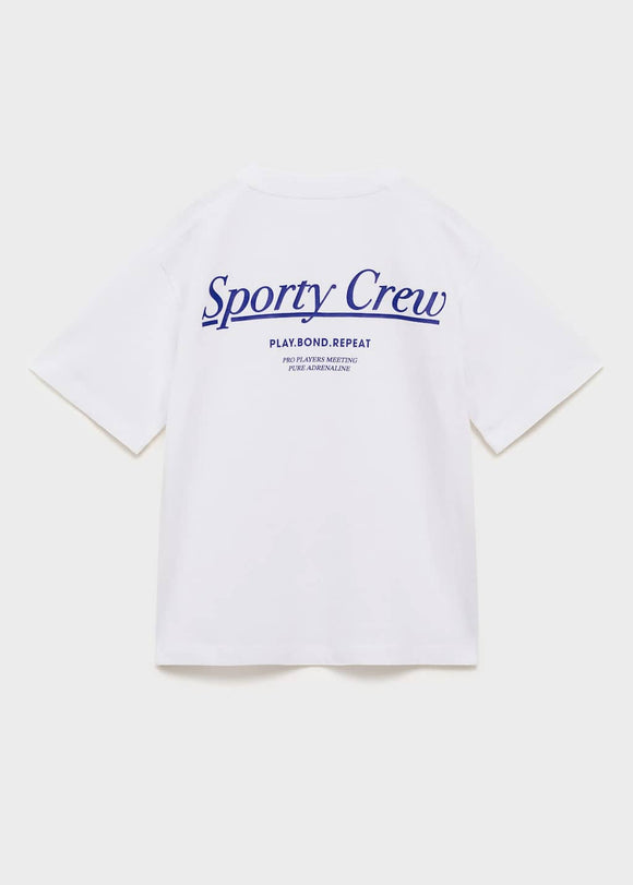 MANGO SPORTY 17013300-02 MANGO KIDS BOY T-SHIRT SHORT SLEEVE