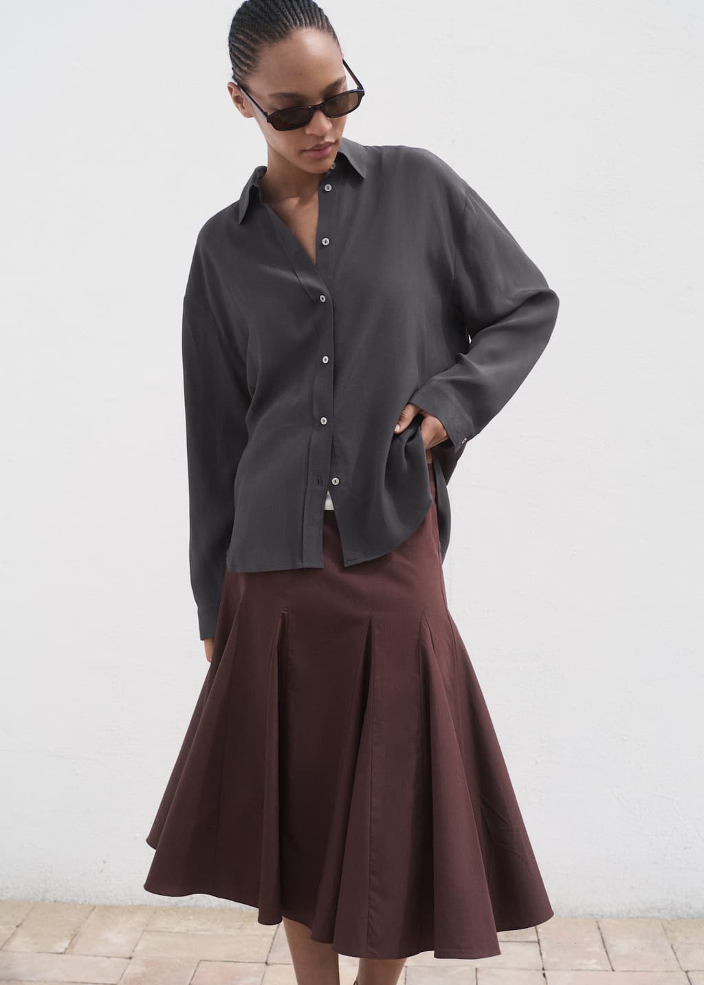MANGO CENIZA-A 17014090-93 MANGO WOMEN SHIRT LONG SLEEVE