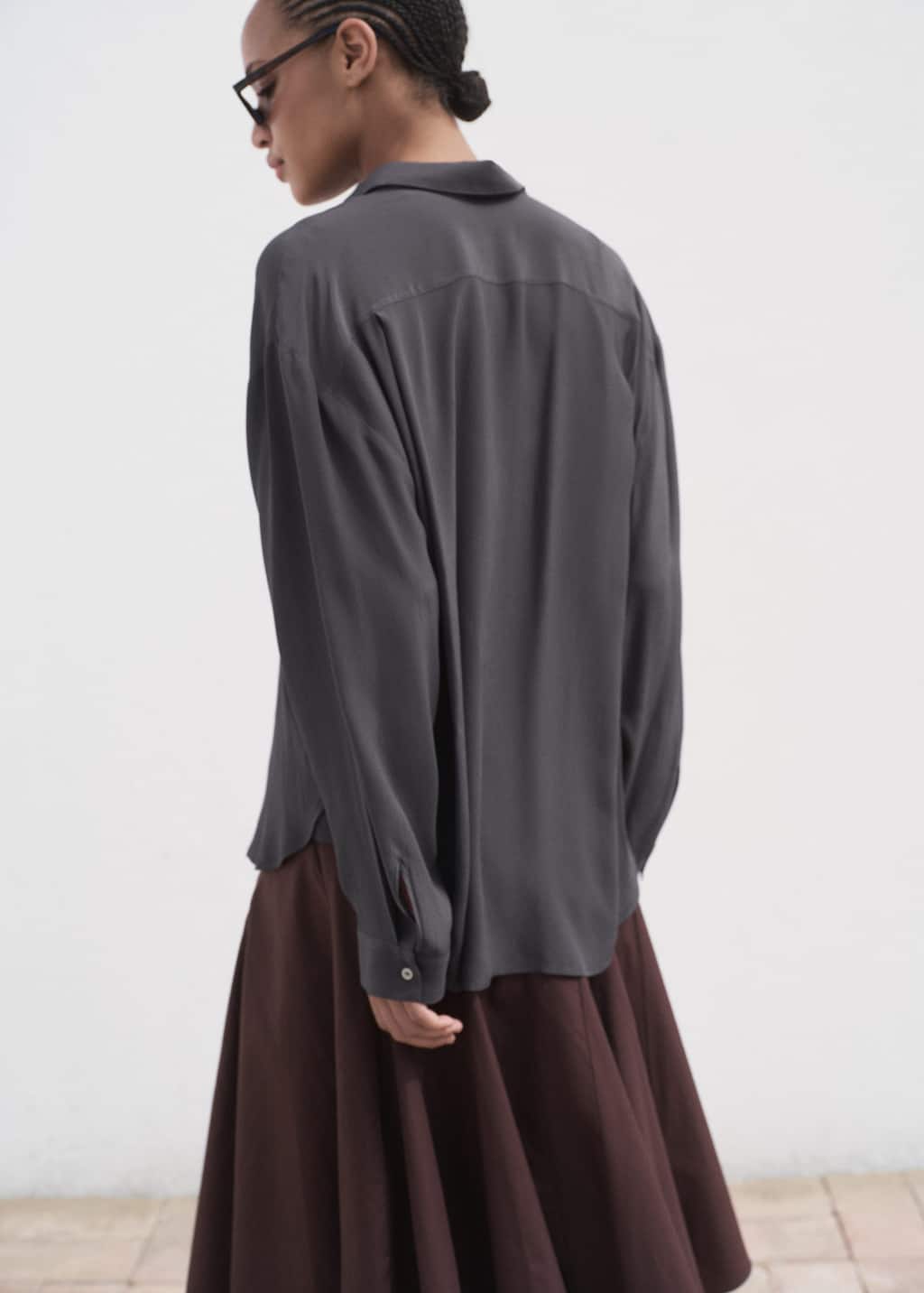 MANGO CENIZA-A 17014090-93 MANGO WOMEN SHIRT LONG SLEEVE