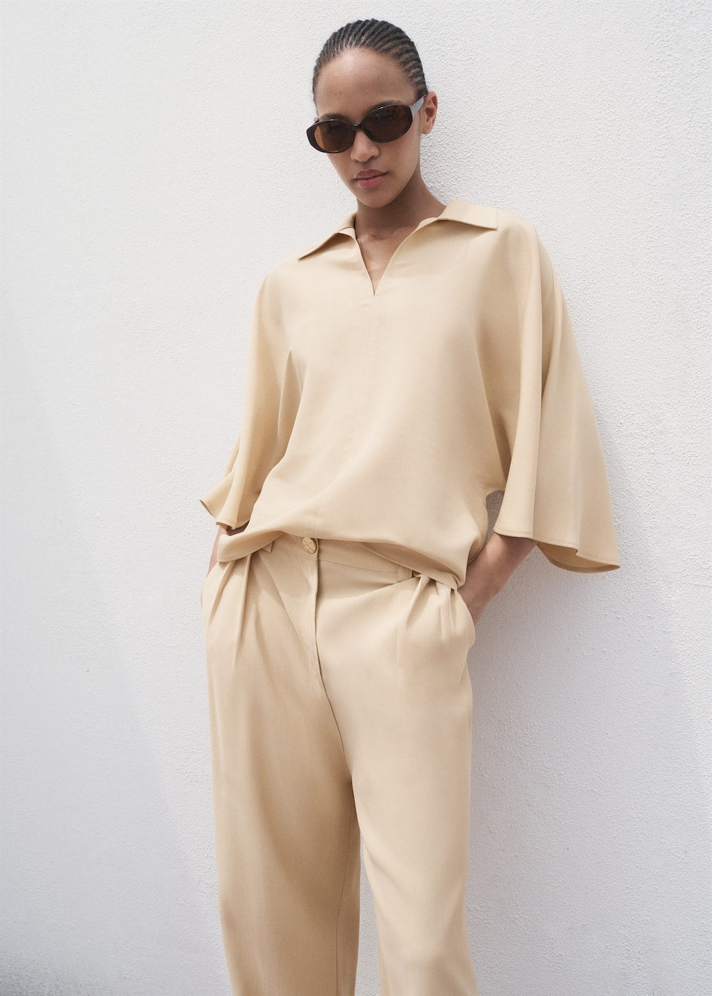 MANGO MOMO-A 17014091-07 MANGO WOMEN SHIRT SHORT SLEEVE