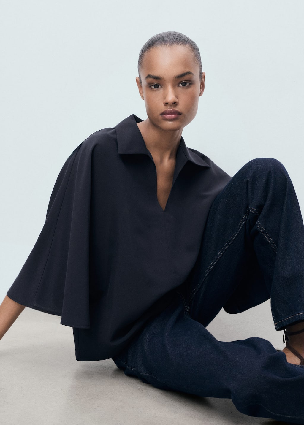 MANGO MOMO-A 17014091-56 MANGO WOMEN SHIRT SHORT SLEEVE