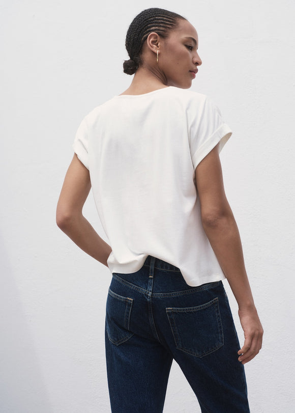 MANGO VOLIN 17014098-02 MANGO WOMEN T-SHIRT SHORT SLEEVE