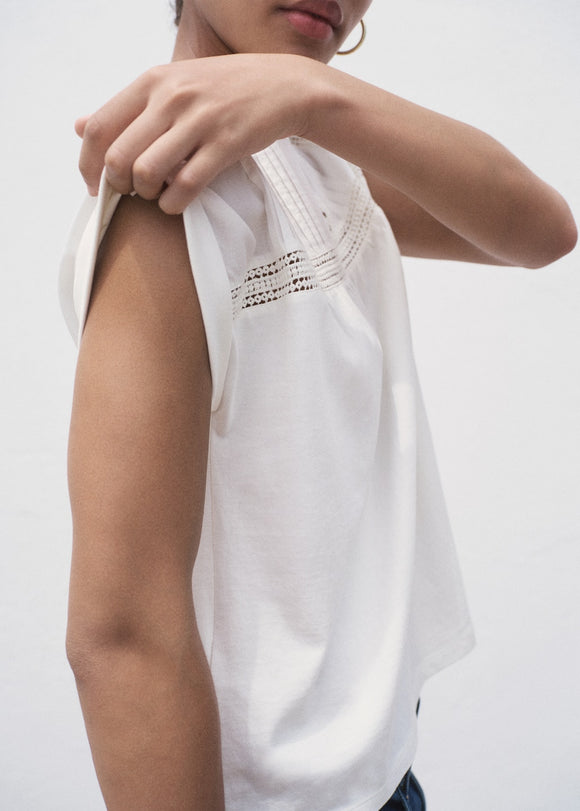 MANGO VOLIN 17014098-02 MANGO WOMEN T-SHIRT SHORT SLEEVE