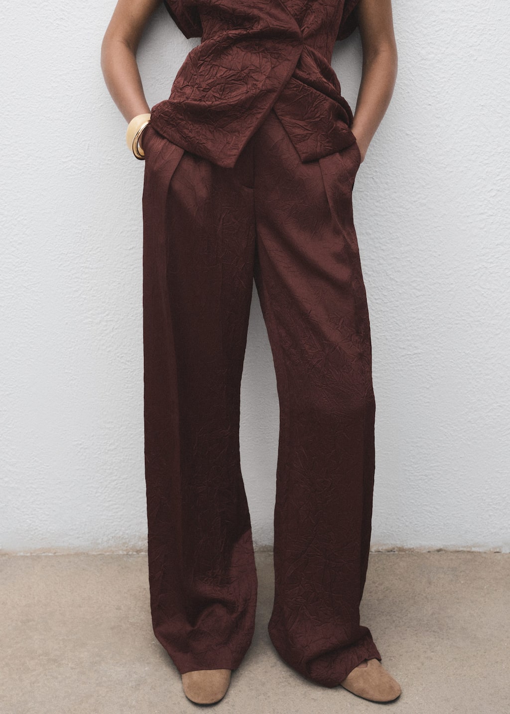 MANGO FLOR 17014148-32 MANGO WOMEN TROUSER