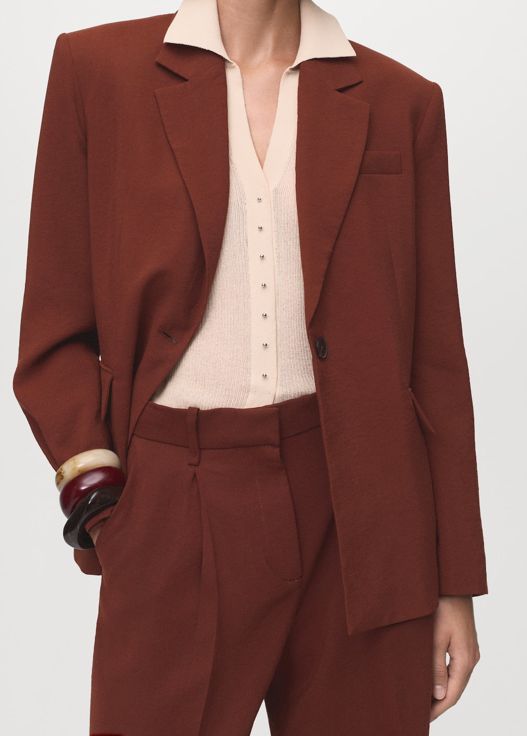MANGO WOMEN PARIS 17024150-28 BLAZER AND 17014151-28 TROUSER