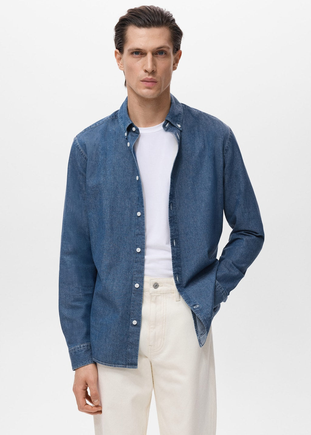 MANGO CORINTO 17014437-TM MANGO MAN SHIRT LONG SLEEVE